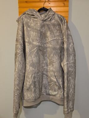 Comfrt Gray Camo Tree Print Hoodie 3XL Pullover